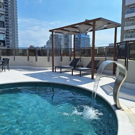 Ferienwohnung Lindo Flat No Edificio Cosmopolitan, Com Garagem E Piscina Santos  Exterior foto